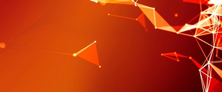 Grafik Hintergrundbild orange mit leuchtenden gelben Linien